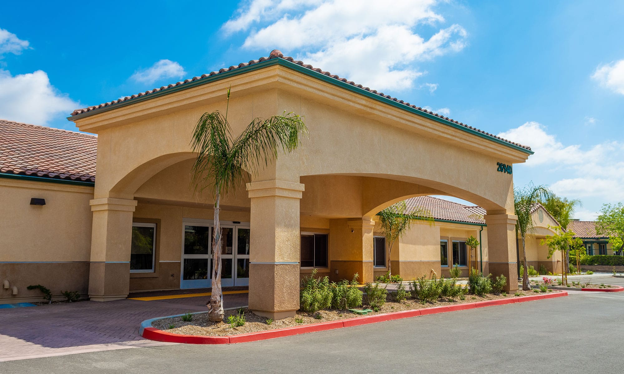 Front entrance of Rancho Bellagio